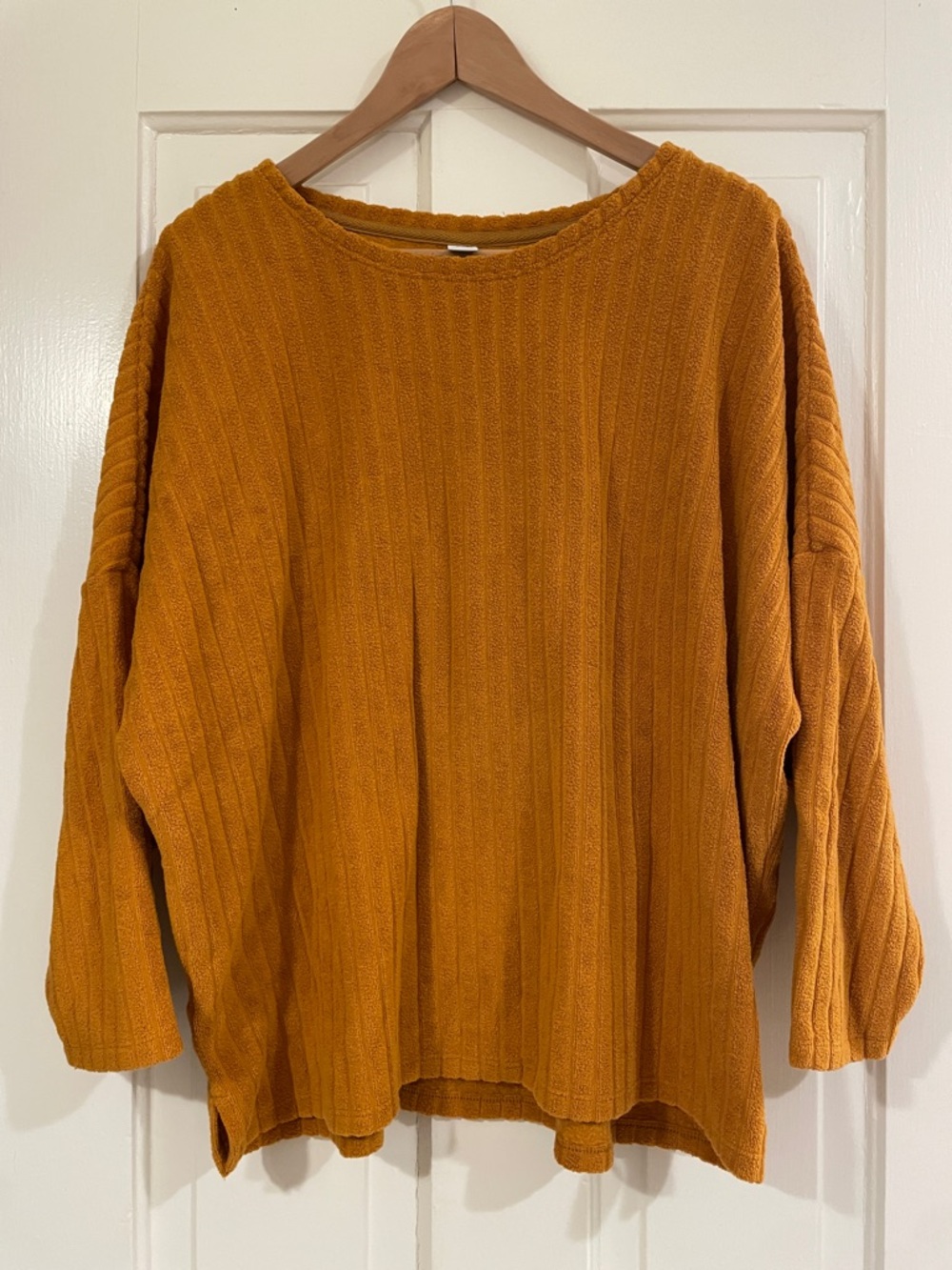 Old Navy Ribbed Terry Oversized Top - Harvest Gold
